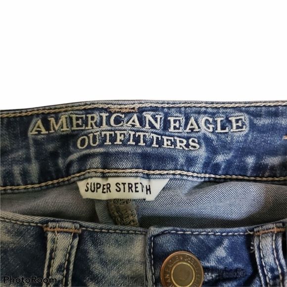 AMERICAN Eagle Distressed Hi Rise Jeans Stretch 0 - Picture 5 of 6